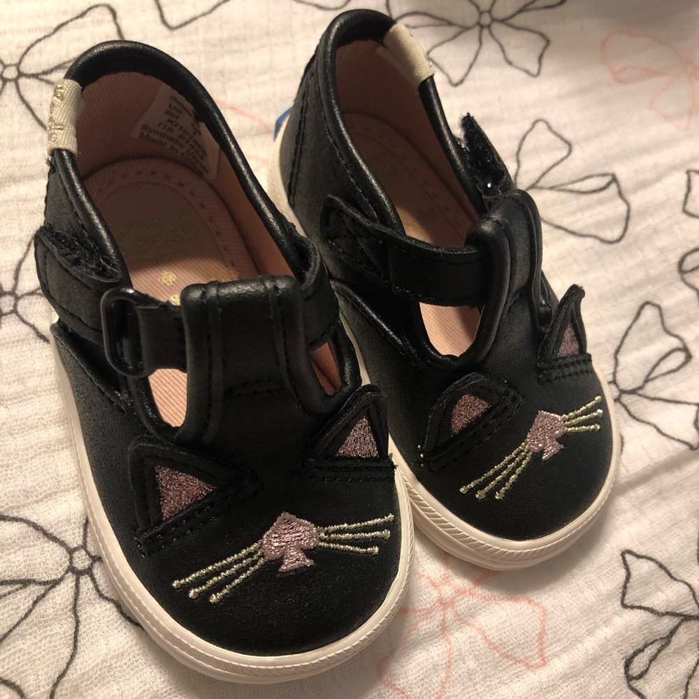 NWOB Kate Spade x KEDS baby girl Cat Mary Jane’s